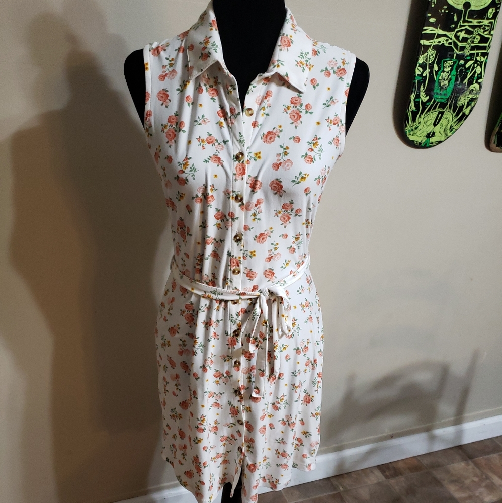 White Floral Dress